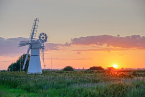 Thurne Windpump at Sunset