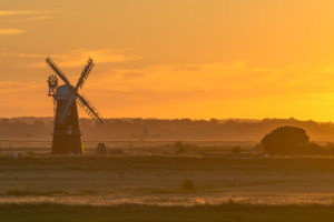 Berney Arms Windmill at Sunset