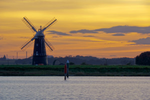Berney Arms Windmill at Sunset