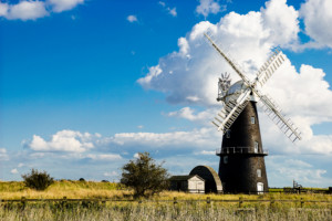 Berney Arms Windmill - Blue Sky