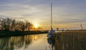 Boat at Horsey Mere