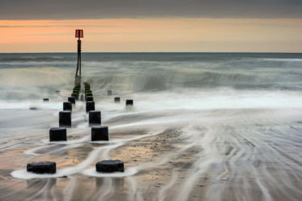 Eccles-on-sea Beach at Sunset