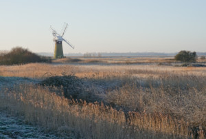 Frosty St Benets Drainage Mill