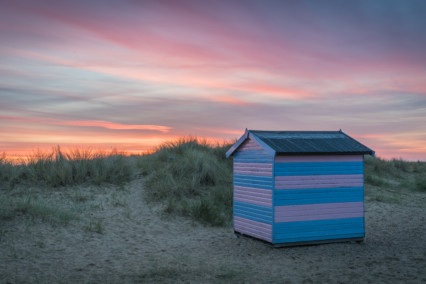 Great Yarmouth Beach Hut Sunrise