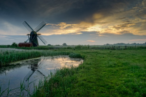 Herringfleet Mill at Sunset