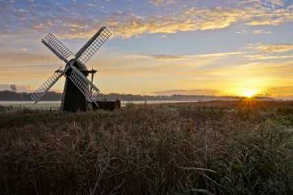 Herringfleet Windpump at Sunrise