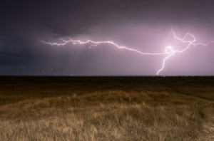 Lightning at Great Yarmouth Beach