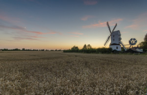 Saxtead Green Windmill at Sunset