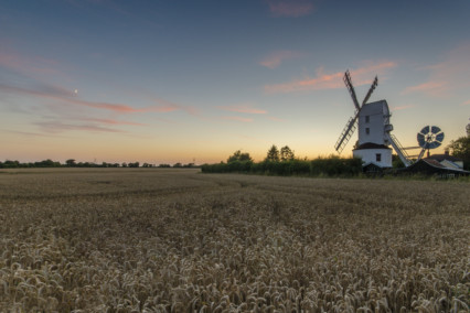 Saxtead Green Windmill at Sunset