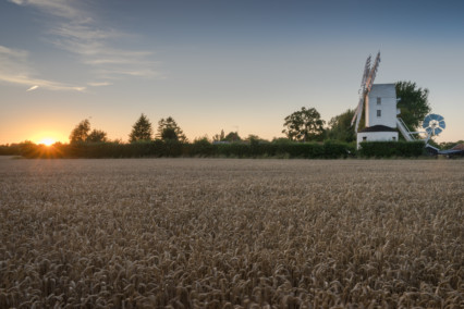Saxtead Green Windmill at Sunset