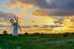 Thurne Windpump at Sunset