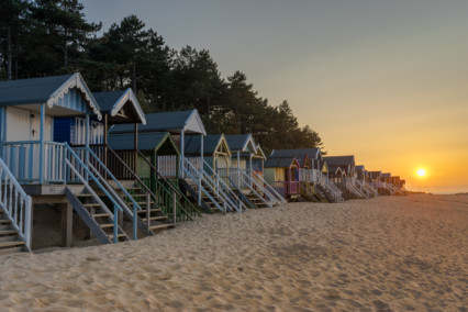 Wells-next-the-sea Beach at Sunset