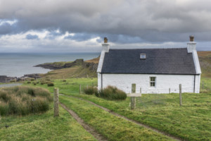 Cottage near Rubha nam Brathairean (Brothers Point), Skye