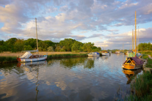 Boats at Horsey Mere