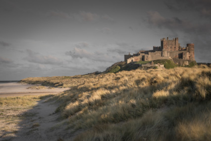 Sunset at Bamburgh Castle